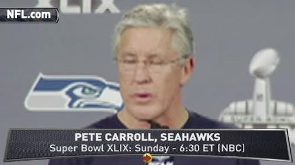 SB XLIX: Pete Carroll talks preparation