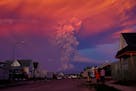 The Calbuco volcano in southern Chile spews ash on Wednesday, April 22, 2015