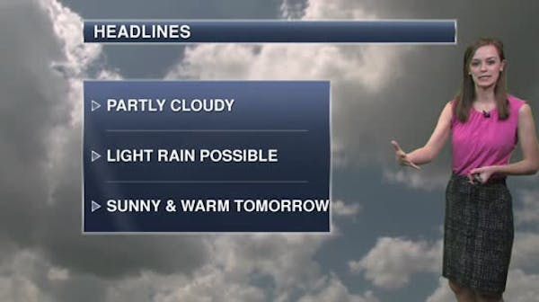 Afternoon forecast: Scattered showers