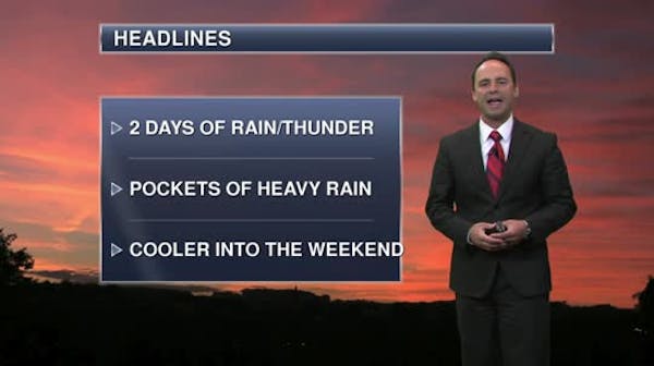 Morning forecast: Breezy, rain at times
