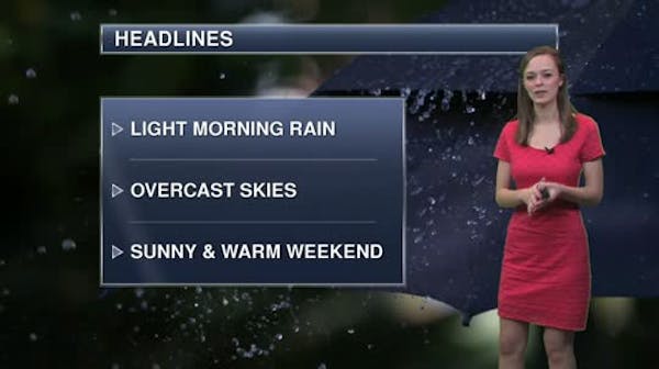 Morning forecast: A few early showers