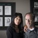 Mai and Tom Fitzgerald, in front of their daughter’s artwork, in their home in Woodbury. Tara Fitzgerald, 17, died hours after being given a synthet