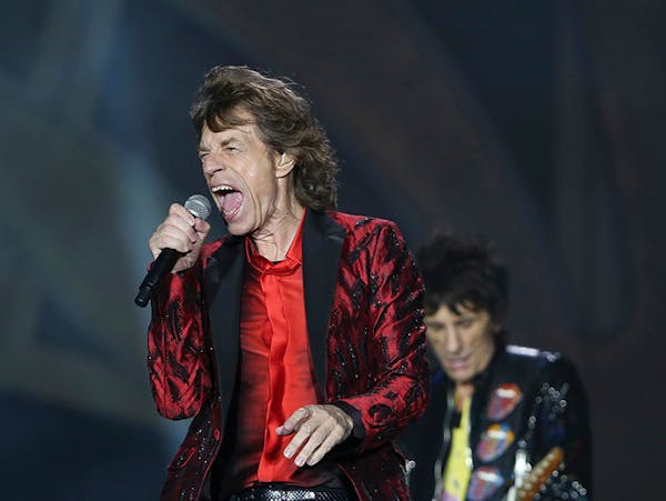 Mick Jagger of the Rolling Stones performs at TCF Bank Stadium, Wednesday, June 3, 2015, in Minneapolis.