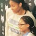 Ariya Smith, 14, visited Maya Moore and the Lynx with the Make-A-Wish-Foundation.