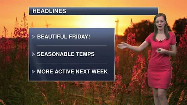Morning forecast: Pleasant and sunny