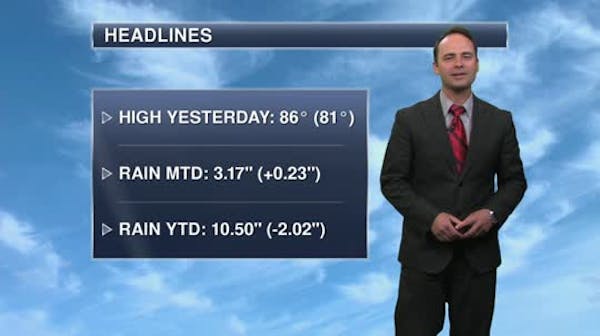 Morning forecast: Thunderstorms moving through