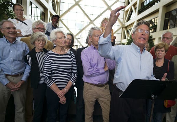 As the Southwest light-rail line hangs in the balance, the opposition galvanizes. At the Hennepin Government Center on September 8, 2014, in Minneapol