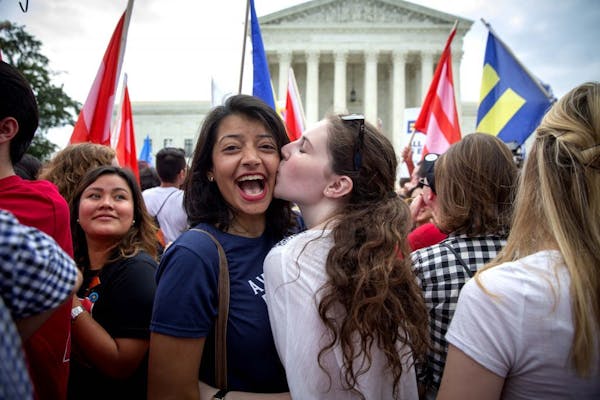 Gay marriage supporters cheer court decision