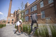 Drey Standberry, 17, filmed Repolia Robinson, 17, doing skateboarding tricks in front of the neighborhood’s Schmidt Artist Lofts.