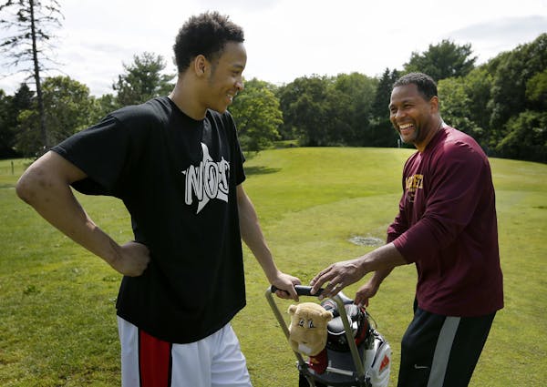 Hopkins basketball star Amir Coffey still gets schooled on the golf course by his father, Richard, but he’s surpassing Dad’s rugged skills on the 