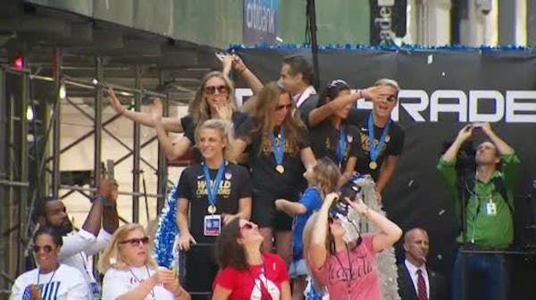 NY parade honors women's World Cup winners