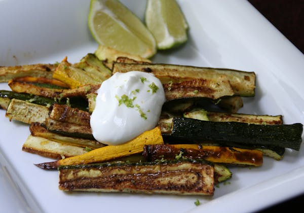 Oven-Seared Zucchini With Chipotle and Lime
