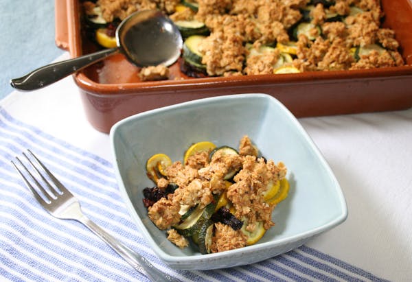 Robin Asbell, Special to the Star Tribune Savory Zucchini Crisp