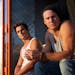 This photo provided by Warner Bros. Pictures shows, Matt Bomer as Ken, and Channing Tatum as Mike in Warner Bros. Pictures', "Magic Mike XXL."