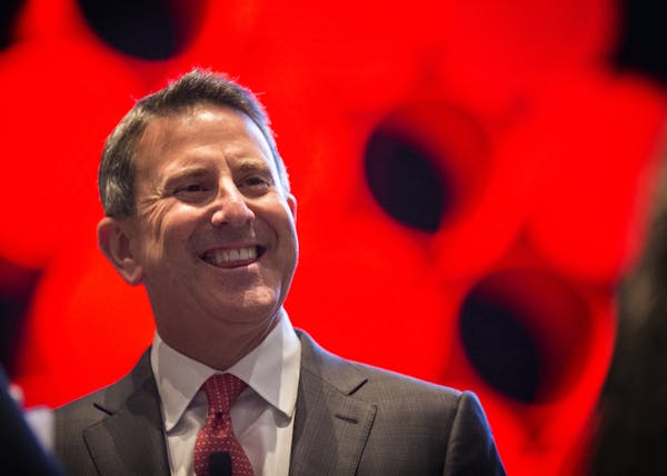 Brian Cornell, the CEO of Target, mingles before speaking at Target’s annual Marketing Partner Summit at the Minneapolis Convention Center on Aug. 1
