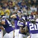 Vikings quarterback Taylor Heinicke threw a pass in a preseason game against Tampa Bay. Against Dallas on Saturday, Heinicke was 11-for-11 and led two