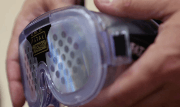 Driving goggles simulate drunken driving