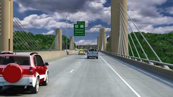 A rendering of the St. Croix River Bridge.