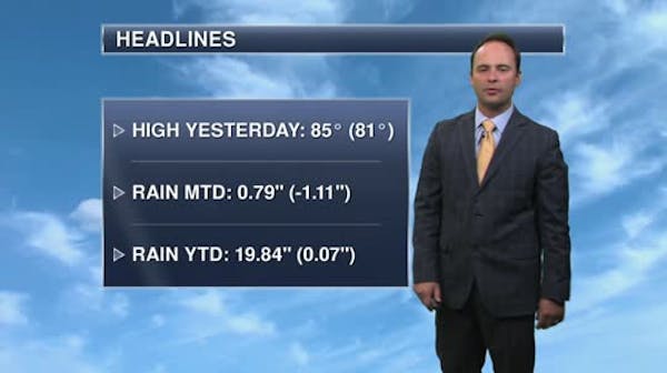 Morning forecast: Hot and humid