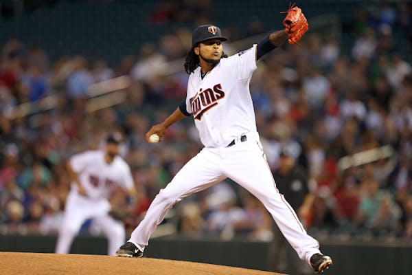 Twins starter Ervin Santana pitched seven strong innings, allowing one run and striking out seven.