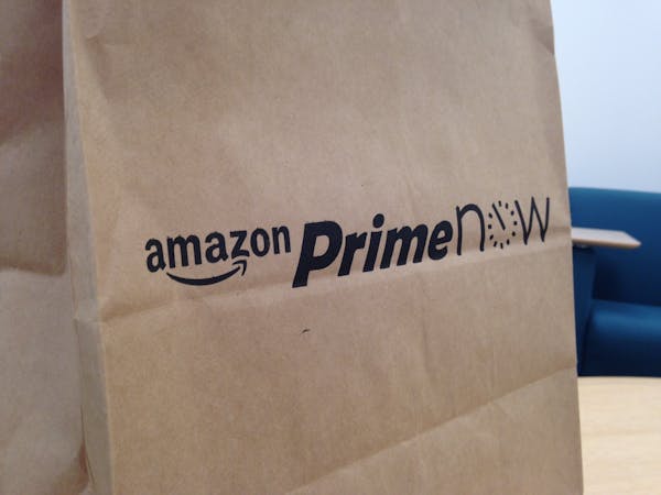 Goods from Amazon's delivery service will come in bags like this.