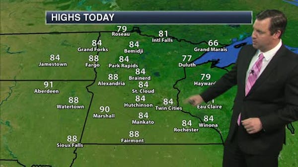 Afternoon forecast: August in October