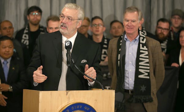 Minnesota United owner Bill McGuire and St. Paul Mayor Chris Coleman made it official at a 1 p.m. news conference in St. Paul. The team hopes to begin