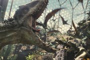 Indominus rex runs amok in “Jurassic World.”
