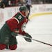 Wild left wing Zach Parise struggled to get to his feet after a hit into the boards in the first period. Parise, the Wild's leading goal scorer, did n