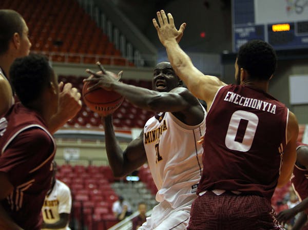Bakary Konate picked up four fouls in each of the three games the Gophers played in Puerto Rico, over 51 minutes.