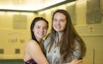 Roseville sophomore Michelle Schlossmacher Smith, left, will be diving for her sister Adrie and her family at the state swimming and diving meet.