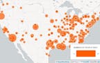 Where U.S. mass shootings happened in 2015