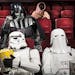 Members of the 501st Legion, an international "Star Wars" fan group, don movie-quality costumes for public appearances and just for fun. Front, from l