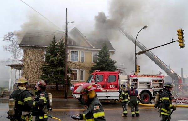 An intense house fire at 5th Ave. S near Franklin sent a large plume of thick, dark smoke over downtown Minneapolis for a period Friday afternoon, Dec