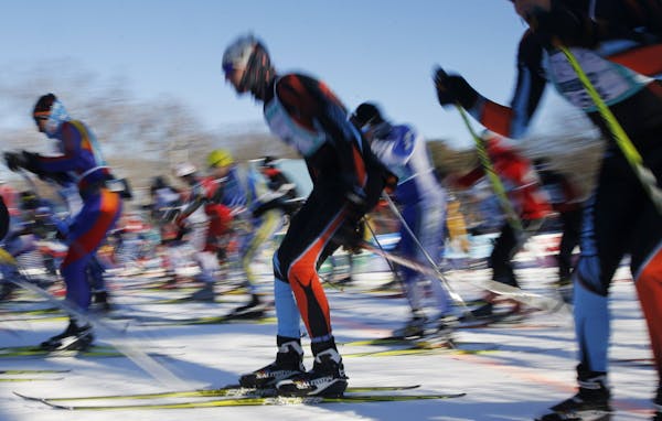 A scene from the City of Lakes Loppet Festival.