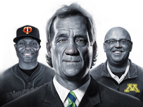 Illustrations of Flip Saunders Torii Hunter and Jerry Kill for Sunday, November 1 after a memorable week in the Twin Cities. Saunders died of complica