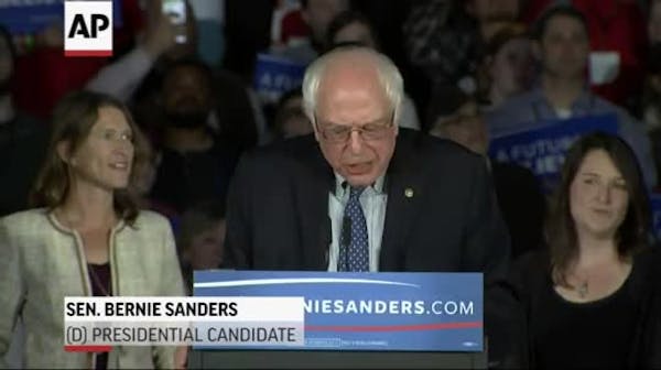 Sanders: 'It looks like we are In a virtual tie'