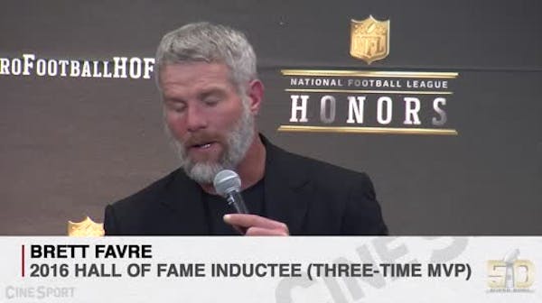 Brett Favre talks Hall of Fame honor