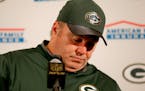 Packers coach Mike McCarthy spoke to the media after Green Bay lost to Arizona 26-20 in overtime in an NFL divisional playoff football game Saturday.