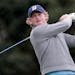 Brandt Snedeker watched his tee shot on the 18th hole during the final round of the Farmers Insurance Open golf tournament in San Diego on Sunday. Rai