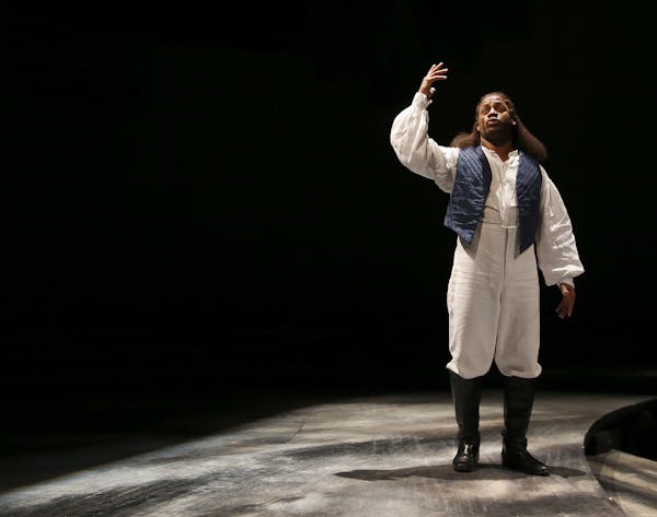 Wayne T. Carr as Pericles during a tech rehearsal at the Guthrie Theater. The production originated last year at Oregon Shakespeare Festival.