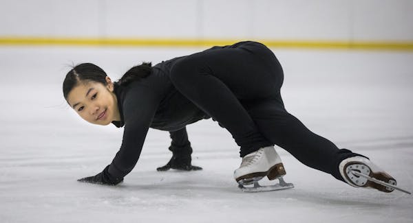 Kathleen Martinus, 13, will take part in opening ceremonies of the U.S. Figure Skating Championships in St. Paul.