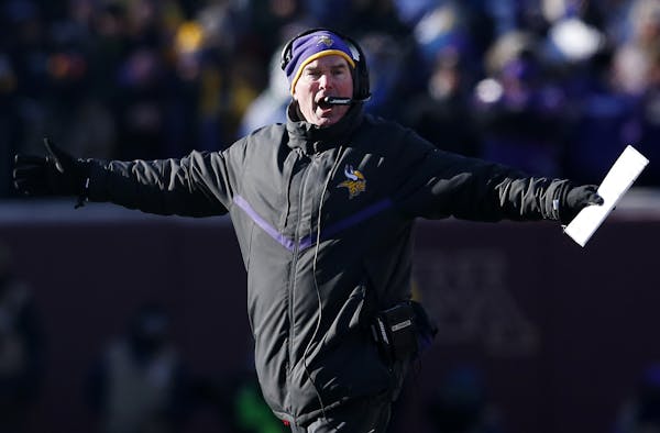Vikings coach Mike Zimmer is disappointed he isn’t coaching this weekend, given how well his team played against Seattle last week, but he is lookin