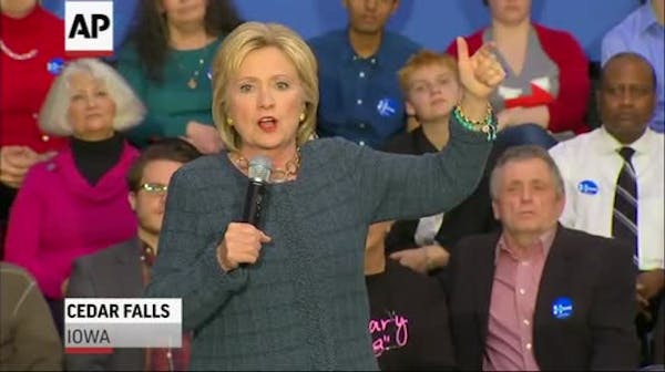 Clinton in Iowa: 'I'm angry too'