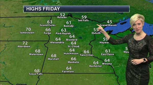 Evening forecast: clear, low of 34 ahead of a warm Friday