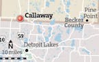 Map: Callaway, Minn., train derailment