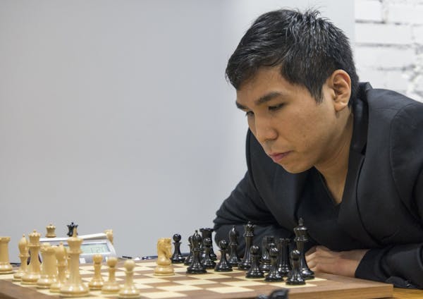 Minnetonka Grandmaster Wesley So playing in the sixth round of the U.S. Chess Championship.