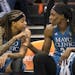 Sylvia Fowles, right, wanted to join ex-LSU teammate Seimone Augustus, and the 6-6 center has made the Lynx even better.
