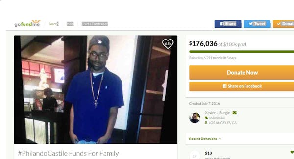 Xavier L. Burgin’s GoFundMe page was started to benefit the Castile family. Burgin said he’s receiving none of the money.