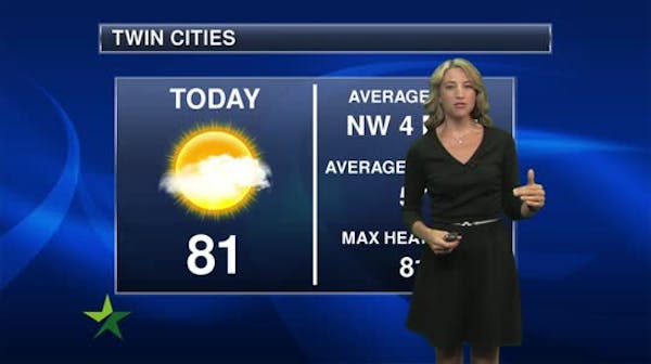 Morning forecast: Bright sun, low humidity, high of 80